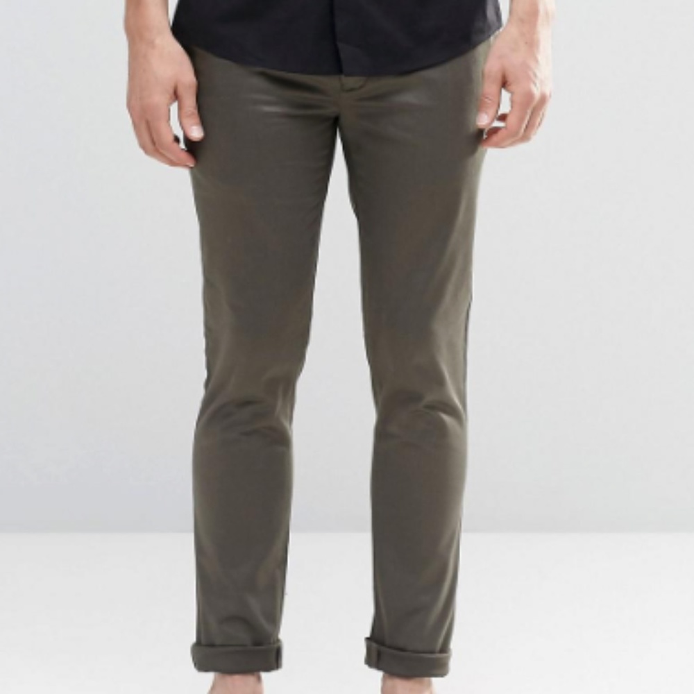 NWOT ASOS Super Skinny Pants In Cotton Sateen